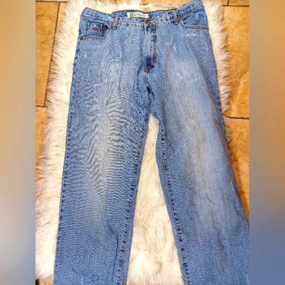 Paco Men's Distressed Jeans - Relaxed Fit - Size 40×32 - 100% Cotton